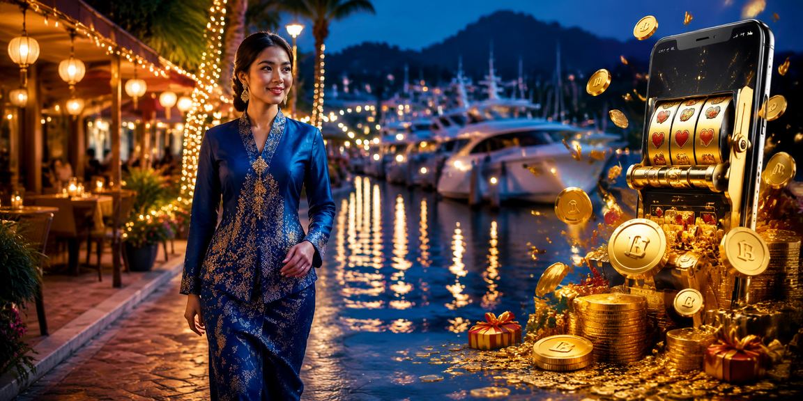 Promosi baccarat sempena perayaan di Langkawi dengan pakaian tradisional